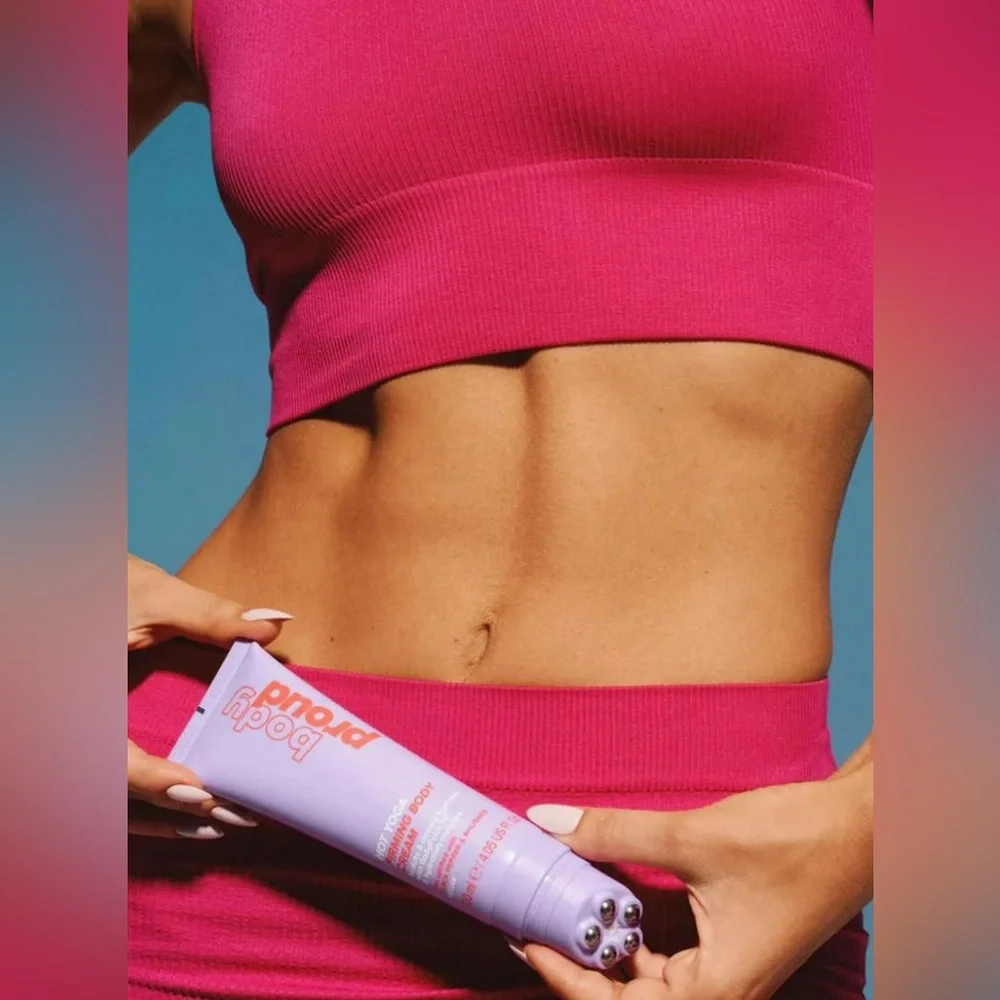 Body Proud - The Hot Yoga - Tummy & Arms Firming Body Cream, 4.05 oz